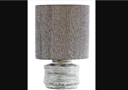 GREY SHORT LAMPS WITH TALL SHADE