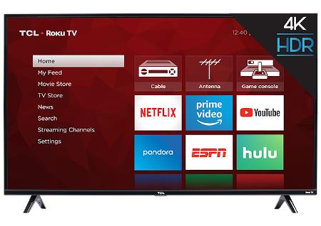 55" TCL 4K SMART TV W/ ROKU TV