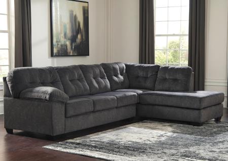 ASHLEY SOFA WITH RAF CORNER CHAISE -GRANITE GREY