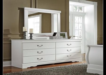 ANARASIA WHITE DRESSER & MIRROR