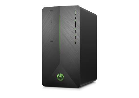 HP PAVILION 690 VR PC. RYZEN 5-2400 3.9 GHZ, 8G, 1TB HD,128G-SD RADEON RX580 & DVD-R