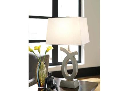 2PC POLY TABLE LAMPS
