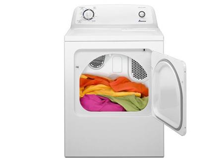 AMANA 6.5' ELEC DRYER- WITH AUTOMATIC DRYNESS CONTROL