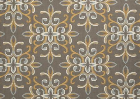 ASHLEY AREA RUG -BROWN AND GOLD PATTERN