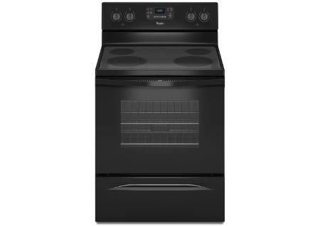 WHIRLPOOL BLACK ELECTRIC STOVE